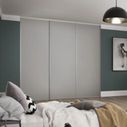 Spacepro Classic 1 Panel Matt Dove Grey Sliding Wardrobe Door (H)2220mm (W)914mm - thumbnail 5