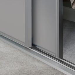 Spacepro Classic 1 Panel Matt Dove Grey Sliding Wardrobe Door (H)2220mm (W)914mm - thumbnail 3