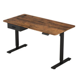 MCC Direct Electric Standing Desk Sit Stand Desk Height Adjustable Home Or Office Desk 100 Cm Width Brown - thumbnail 3