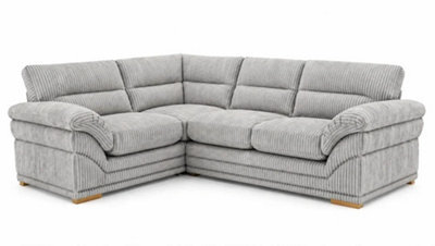 Sofaselectionuk Ltd Amalfi Claude Right Hand 2 Piece Corner Sofa In Silver - image 1