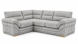 Sofaselectionuk Ltd Amalfi Claude Right Hand 2 Piece Corner Sofa In Silver - thumbnail 1