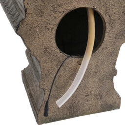Large Lion Stone Pillar Solar Powered Water Feature Outdoor Garden Fountain 62Cm - thumbnail 4