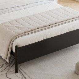 Abrihome Metal Bed, 4Ft6 Double Bed 135X190Cm, With A Pu-Upholstered Headboard, Youth Bed, For Adults & Teenagers, Black - thumbnail 8