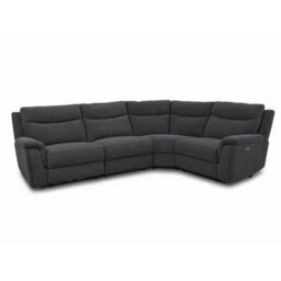 Furnishings For Less UK Maeve Electric Reclining 4 Seater Corner Sofa L Shaped Midnight Black - thumbnail 6