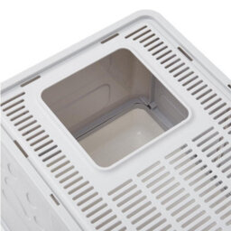 Darphe Grey Front-Entry Top-Opening Foldable Cat Litter Box, 40Cm W X 50Cm D X 39Cm H - thumbnail 8