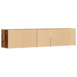 Berkfield Corner Cabinet Old Wood 200X40X45 Cm Engineered Wood - thumbnail 6