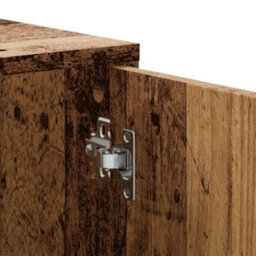 Berkfield Corner Cabinet Old Wood 200X40X45 Cm Engineered Wood - thumbnail 9