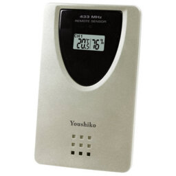 Youshiko Weather Station With Radio Controlled Clock  Indoor Outdoor Temperature Thermometer, Humidity, Date & Frost Alarm - thumbnail 4