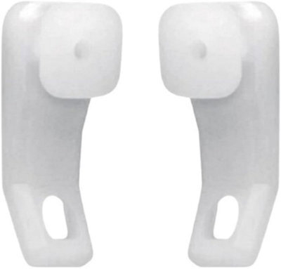 SISI UK Curtain Track Glider Hooks White Plastic Integra Curtain Rail Track Hooks Slider For Window And Shower Curtain Pack Of 20 - image 1