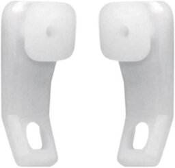 SISI UK Curtain Track Glider Hooks White Plastic Integra Curtain Rail Track Hooks Slider For Window And Shower Curtain Pack Of 20 - thumbnail 1