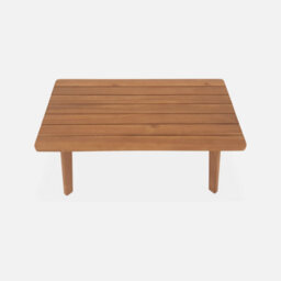 Sweeek - Acacia Wood And Cane Garden Set 4 Seats Bohémia Natural 117X64X74 Cm - thumbnail 5
