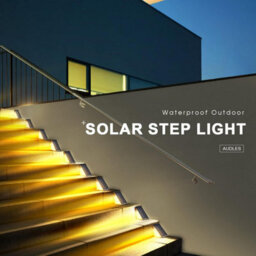 2Pk Led Solar Step Lights - Waterproof Outdoor Stair & Deck Lights For Yard, Patio, Pathway (Warm White) - thumbnail 6