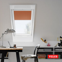 Velux Original (Dkl) Light Beige Blackout Roller Blind For Velux Roof Window Mk06 With White Side Rails - thumbnail 7