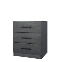 Arte Elegant Galaxy Bedside Table 460mm In Oak Carbon - Compact Storage Solution H560mm D410mm - thumbnail 1