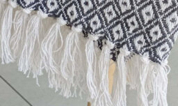 Homespace Direct Ltd Rapport Home Eden Blanket/throw Charcoal 127X152Cm - thumbnail 2