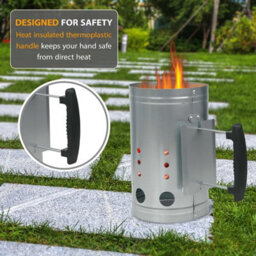 Bbq Chimney Charcoal Starter Grill Coal Heating Kit - thumbnail 4