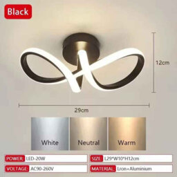 Modern Led Ceiling Light  3 Color Minimalist Chandelier For Bedroom And Dining Room - thumbnail 2