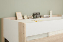 Flair Hampton L Shape Bunk Bed With Wardrobe White & Oak - thumbnail 3