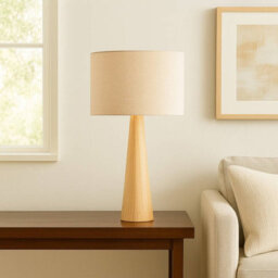 Wisteria Chelsea Wood Tall Table Lamp Natural - thumbnail 6