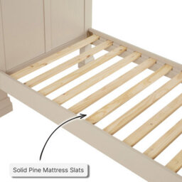 The Furniture Market Wilmslow Dove Grey Painted 3Ft Single Size Panel Bed - thumbnail 7