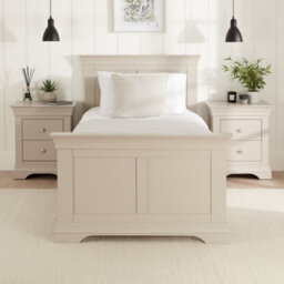 The Furniture Market Wilmslow Dove Grey Painted 3Ft Single Size Panel Bed - thumbnail 3