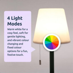 idooka Outdoor Standing Lamp 30Cm Usb Rechargeable Led Colour Modes Green Base - thumbnail 2