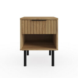 Gfw Nervata Lamp Table Oak/black - thumbnail 2