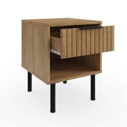 Gfw Nervata Lamp Table Oak/black - thumbnail 4