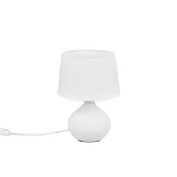 Luminosa Lighting Luminosa Martin Modern Table Lamp With Round Tapered Shade White - Uk Stock - thumbnail 1
