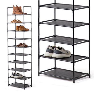 Anika 10 Tier Shoe Rack / Fits Up To 20 Pairs Of Shoes