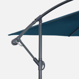 Sweeek - Offset Square Parasol 3X3M Hardelot Duck Blue 300X295X250 Cm - thumbnail 4