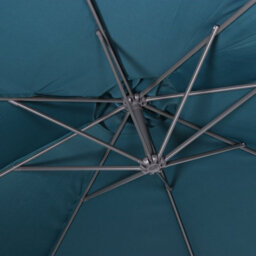 Sweeek - Offset Square Parasol 3X3M Hardelot Duck Blue 300X295X250 Cm - thumbnail 5