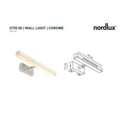Nordlux Otis Aluminium Wall Light 2-Level Dimming Silver,mains Led - thumbnail 4