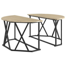Berkfield Coffee Table Sonoma Oak Engineered Wood 80 X 80 X 42 Cm - thumbnail 2
