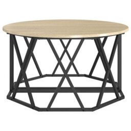 Berkfield Coffee Table Sonoma Oak Engineered Wood 80 X 80 X 42 Cm - thumbnail 7