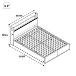 X Rocker Xr Living Denver Ottoman With App Controlled Led Lights And Wireless Charging- King - thumbnail 8