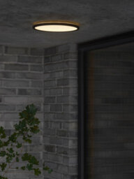 Nordlux Oja Outdoor Ceiling Light Black Plastic Intergrated Led 25,000Hrs - Mains Powered, Ip54 - thumbnail 5