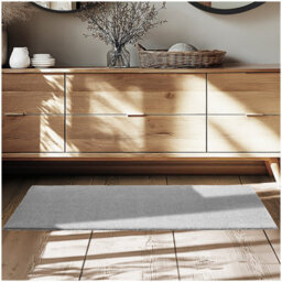 Tectake Rug Zonelle Short Pile And Ultra-Soft Carpet In Rectangular Or Round Design 60 X 110 Cm - Grey - thumbnail 1