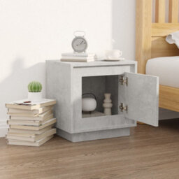 Vidaxl Bedside Cabinet Concrete Grey 44X35X45 Cm Engineered Wood - thumbnail 3