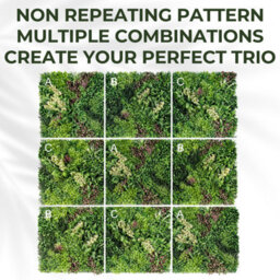 Artificial Plant Flower Living Wall Panels Realistic - 3Sq. M - Indoor / Outdoor - Interlocking Non Repeating Pattern - thumbnail 3