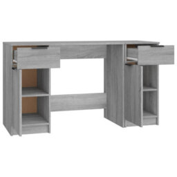 Vidaxl Desk With Side Cabinet Grey Sonoma Engineered Wood Desks - thumbnail 7