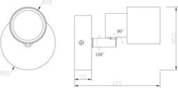 Luminosa Lighting Luminosa Gu10 Single Spotlight - Matt Black 230V Ip20 50W - thumbnail 2