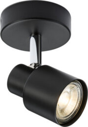 Luminosa Lighting Luminosa Gu10 Single Spotlight - Matt Black 230V Ip20 50W - thumbnail 1