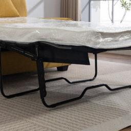Unknown Lewiston 162Cm Wide 3 Seat Light Yellow Fabric Sofabed - thumbnail 6