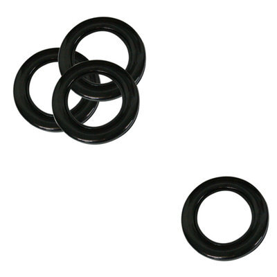 Neel Blue 42mm Platic Eyelets, Black Grommet Rings For Curtains & Drapes, Backdrop, 10Pcs - image 1
