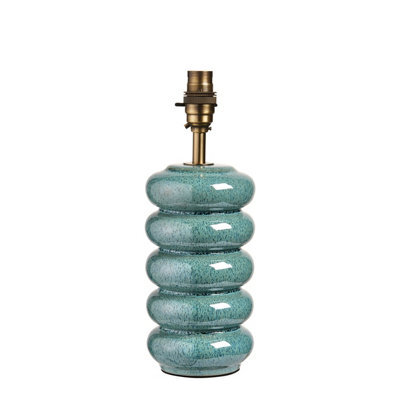 Loops Elegant Ocean Spray Ceramic Table Lamp Base With Aged Brass Finish For Modern Interiors - image 1