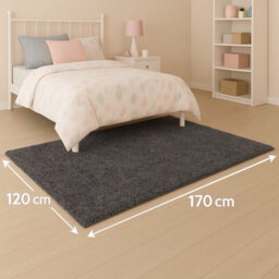 Uetian Luxury Plush Area Rug 120X170 Cm Soft Thick Pile Modern Living Room Bedroom Carpet - thumbnail 6