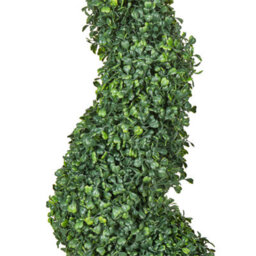 Beliani 120Cm Artificial Potted Spiral Tree Green For Indoor And Outdoor Decor - No Assembly - thumbnail 4