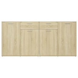 Vidaxl Sideboard Sonoma Oak 160X36X75 Cm Engineered Wood - thumbnail 6