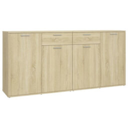 Vidaxl Sideboard Sonoma Oak 160X36X75 Cm Engineered Wood - thumbnail 2